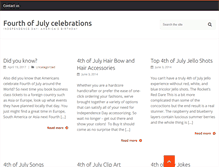 Tablet Screenshot of fourth-of-july-celebrations.com